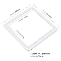 PULUZ 20cm LED Shadowless Light Pad for Photo Studio Box, 20cm Shadowless Light