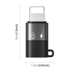 PULUZ 8 Pin to USB-C / Type-C PD OTG Adapter, 8 Pin OTG Adapter
