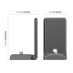 PULUZ Folding Magnetic Mount Base L Bracket For Insta360 X4 / X5 / DJI Pocket 3, For Insta360 X4 / X5 / DJI Pocket 3