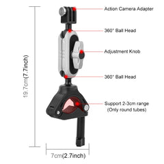 PULUZ Handlebar Arm Mount with Phone Clamp & Mount Adapter & Long Screw, Handlebar Mount