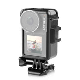 For DJI Osmo Action 4 / 3 PULUZ Vertical Plastic Protective Frame Cage with Cold Shoes, For DJI Osmo Action 5 Pro / 4 / 3 Vertical Cage