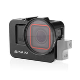 For Insta360 Ace Pro / Ace PULUZ Metal Rabbit Cage Adapter Frame with 52mm UV Filter & Adapter Ring, For Insta360 Ace Meta Cage 2