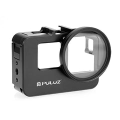 For Insta360 Ace Pro / Ace PULUZ Metal Rabbit Cage Adapter Frame with 52mm UV Filter & Adapter Ring, For Insta360 Ace Meta Cage 2