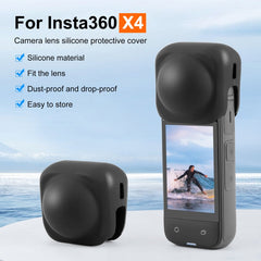 For Insta360 X4 PULUZ Silicone Protective Lens Cover, Lens Cover