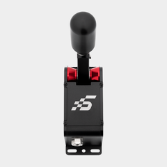 Simagic Q1S sequential planetary gear shifter with neutral, adjustable force, USB connection, designed for racing simulators.