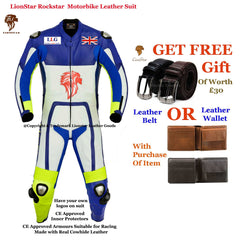 Premium Cowhide Motorcycle Racing Suit | CE-Approved Full Armor | Kids & Adult Sizes