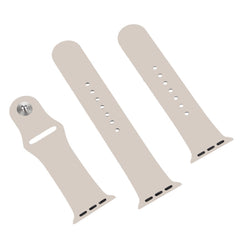 For Apple Watch Series 10 42mm / 9&8&7 41mm / SE 3&SE 2&6&SE&5&4 40mm / 3&2&1 38mm 3 in 1 Rubber Watch Band with Pin Buckle, For Apple Watch Series 9&8&7 41mm / SE 3&SE 2&6&SE&5&4 40mm