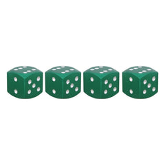 Universal 8mm Dice Style Aluminium Alloy Car Tire Valve Caps, Pack of 4, Dice Style 5, Dice Style 5, Dice Style 4, Dice Style, Dice Shape 5