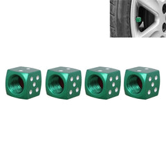 Universal 8mm Dice Style Aluminium Alloy Car Tire Valve Caps, Pack of 4, Dice Style 5, Dice Style 5, Dice Style 4, Dice Style, Dice Shape 5