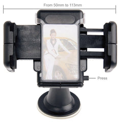 For iPhone, Galaxy, Sony, Lenovo, HTC, Huawei, and other Smartphones of Width: 5.1cm- 10.5cm, Suction Cup Car Holder