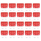 100 PCS Auto Mini Blade Fuse (30A) , DC 12V, 10A Red