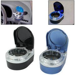 Portable LED Light Travel Car Vehicle Automobile Cigarette Ash Tray Ashtray (Random Color Delivery), LED Car Ashtray