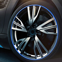 Universal Decorative Scratchproof Stickup 8M Flexible Car Wheel Hub TRIM Mouldings Decoration Strip, 15 inch, 8m