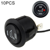 10 PCS Car Seat Cushion Heating Switch, ON-OFF-ON Switch, DC 12V/10A, Heating Switch
