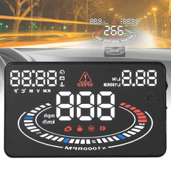 E300 5.5 inch Car OBDII / EUOBD HUD Vehicle-mounted Head Up Display Security System, Support Speed & Fuel Consumption, Overspeed Alarm, Fuel Consumption, Water Temperature, etc., E300