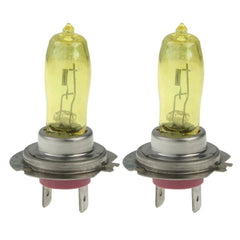 2 X H7 HOD Halogen Bulbs 12V 100W 2400 LM 3500K Yellow Light Headlights, H7