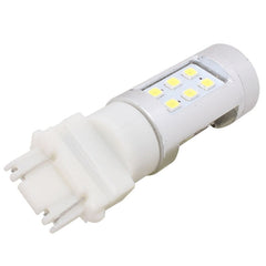 2 PCS T25 4.2W 630LM White Light Dual Wires 21 LED 2835 SMD Car Brake Light Daytime Running Light Bulb, DC 12V, T25 Dual Wires