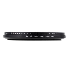 72mm ND Fader Neutral Density Adjustable Variable Filter ND 2 to ND 400 Filter, 72mm