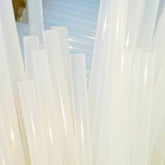 10 PCS Practical Transparent White Hot Melt Glue Stick, Size: 270 x 7mm, 270 x 7mm