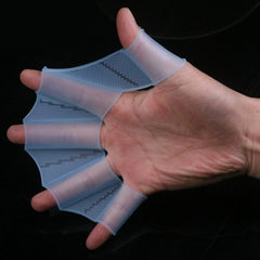 Silicone Swimming Web Fins Hand Flippers Training Gloves, M, Size: M Magenta, Size: M Blue