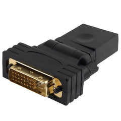 360 Degree Rotation Gold Plated DVI 24+1 Pin Male to 19 Pin HDMI Female Adapter, DVI 24+1Pin Male to HDMI Female