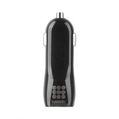 HAWEEL High Quality 2.1A + 1A Dual USB Ports Car Charger, HK Black