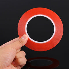 3mm Width Double Sided Adhesive Sticker Tape for iPhone / Samsung / HTC Mobile Phone Touch Panel Repair, Length: 25m (Red), Width: 3mm(Red)