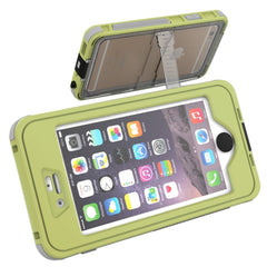 Waterproof Dustproof Shockproof Crushproof Noctilucent Protective Case with Holder for iPhone 6 & 6S
