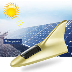 Solar Shark Fin High-positioned Alarm Light, Gold, Blue, Gray, Red