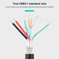 CY-201 USB 3.1 Type-C Male Connector to Micro USB 2.0 Female Cable For Nokia N1, Cable Length: 20cm