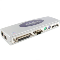 Hi-speed USB 2.0 Docking Station with 8 Ports (2xUSB 2.0 + PS2 Mouse + PS2 Keyboard + RS232 + DB25 + LAN + Upstream),Black, Docking Station (Silver), Docking Station (Black)