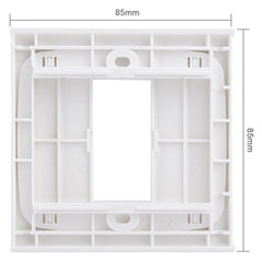 Wall Plate with Screw for Blank Inserts - 1 Hole, Use around the world