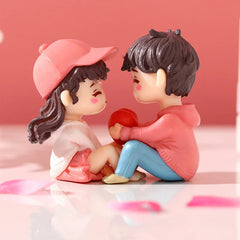 Hign-concerned Miniature Couple Figurines Wedding Gift
