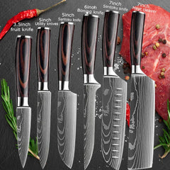 Choice Damascus Chef Knife Set With Protective Cover For Professionals Ultra Sharp Precision Edge Kit