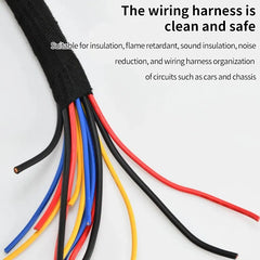 Eliteridegear heat-resistant automotive wiring harness tape, adhesive cloth fabric for car cable protection and loom insulation.