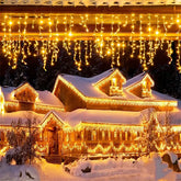 LSDM Outdoor Christmas Curtain LED Lights 5m 0.4-0.6m Home