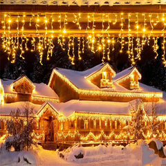 LSDM Outdoor Christmas Curtain LED Lights 5m 0.4-0.6m Home