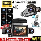360°Auto Camera 1080P Video Recorder 3/4 Lens WIFI DashCam for Car DVR Black Box Night Vision 24H Parking Monitor Car Assecory