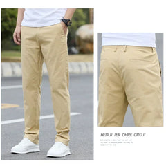 Mens Slim Fit Cotton Chino Pants CN Zhejiang Stretch