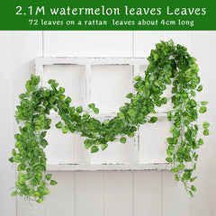 ZQNYCYCN 2.1M Silk Ivy Leaf Garland for Weddings and Decor