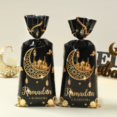 Eid Mubarak Gift Cookie Bags With Straps for Ramadan Decor