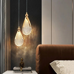 Fensycoco Acrylic Pendant Light Adjustable Cord For Dining