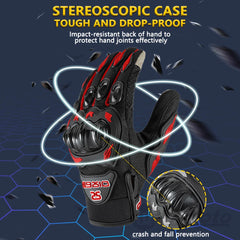 Eliteridegear breathable full finger motorcycle gloves with non-slip, wear-resistant material, touchscreen fingertips, ideal for motocross riding.