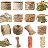 SQLzcCN Natural Jute Ribbon 5M for DIY Crafts and Gift Wrap