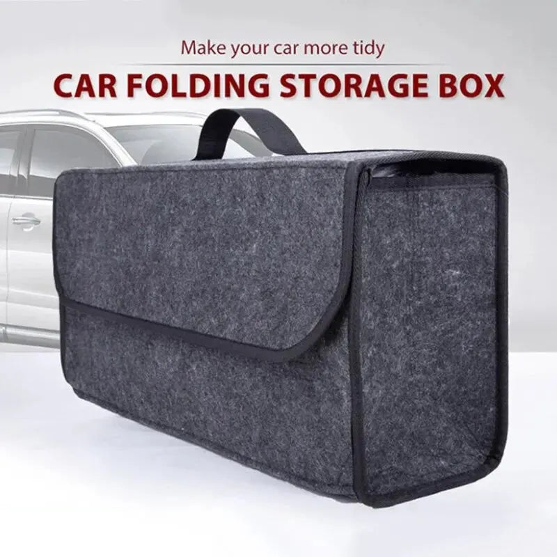 Eliteridegear large anti-slip felt car trunk organizer with multiple compartments for tools and accessories in a soft storage box
