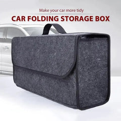 Eliteridegear large anti-slip felt car trunk organizer with multiple compartments for tools and accessories in a soft storage box