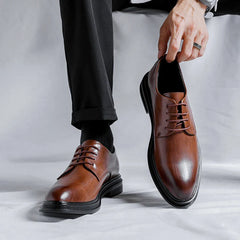 Height Boosting Men's Formal Oxford Shoes 3 6 8cm Elevate