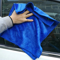 Eliteridegear microfiber car cleaning towel, thickened and quick-drying, ideal for auto detailing, waxing, and car wash tasks