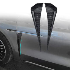 A Pair Car Side Fender Spoiler Wind Knife Side Gills Universal Air Vent Decorative Side Wing Stickers Trim Accessorie