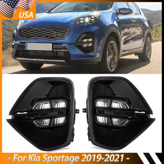 Eliteridegear quad LED fog lights kit with switch, wires, and plug-and-play assembly for cars, including fog light and signal components.
